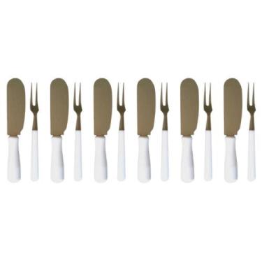 Imagem de Kit Facas e Garfinhos Para Petiscos e Patês 12 Peças Top Chef