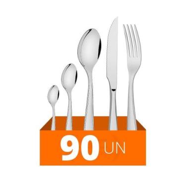 Imagem de Faqueiro 90 Pçs Laguna Totalmente Aço Inox Itop Tramontina