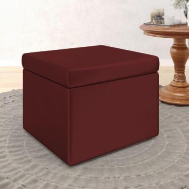 Imagem de Puff Quasar / N-034 Veludo Bordô  - ARADECOR, Bordô, ÚNICO