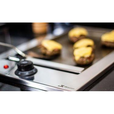 Imagem de Chapa Lanche Gourmet Jx Metais Embutir Elétrica 40 X 50
