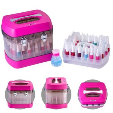 Imagem de Maleta Para 68 Esmaltes Esmaltebag Organizador Porta Acetona Profissio