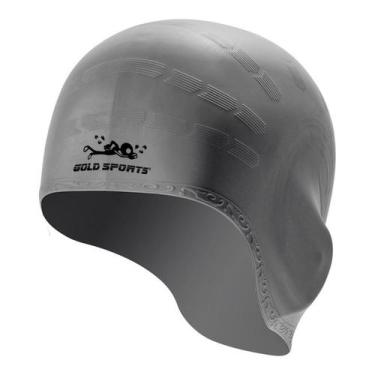Imagem de Touca De Natação Gold Sports Ergonônico Ultra Confort De Silicone - Co