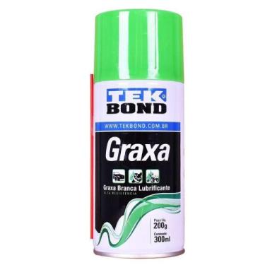 Imagem de Graxa Branca Lubrificante Alta Resistência Spray 300ml Cor:Branco - Te
