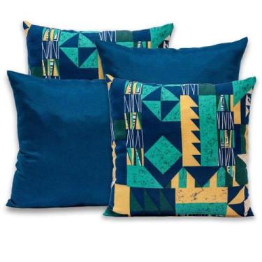 Imagem de Kit 4 Capas de Almofada 40cmx40cm Gorgurinho Lisas e Estampadas Nova C
