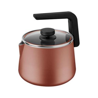 Imagem de Chaleira Tramontina em Alumínio Antiaderente Starflon Max Cobre 2,3 Li