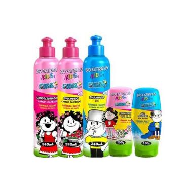 Imagem de Bio Extratus Kids Cacheados Duo 240ml Finalizador Gel 150g e Shampoo 2
