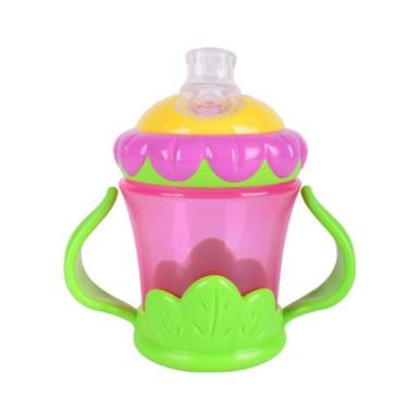 Imagem de Copo Infantil Nuby Rosa e Verde 22060
