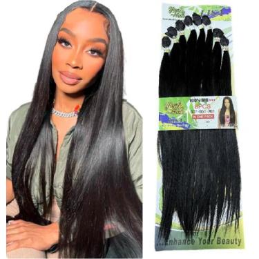 Imagem de Cabelo Fibra Bio Premiun Estilo Lisa 8 Telas 300g - D&D Commerce, #2