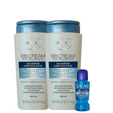 Imagem de Kit Lacan BB Cream Fortificante Shampoo Extra e Ampola (3 produtos)