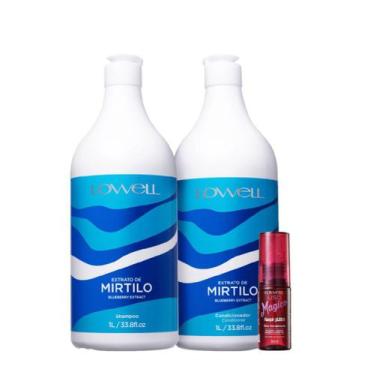 Imagem de Kit Lowell Extrato de Mirtilo Trio Salon Óleo Magico (3 Produtos)