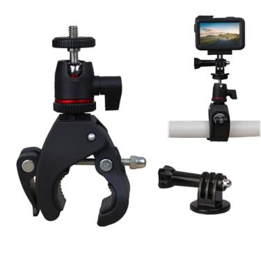 Imagem de Hocoder Super Clamp Action Camera Clamp Mount Bike Handlebar Mount Adaptador de cabeça esférica 360°, compatível com câmeras de ação GoPro Hero 13 12 11 10 9 / Insta 360 / DJI Action Cameras