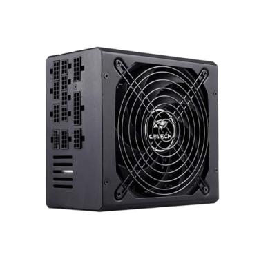 Imagem de Fonte Gamer C3Tech PS-G1000, preta, Full Modular 1000w, Certificacao 80 Plus Gold, ATX, PFC ativo Bivolt automatico 115/230V, PCIe 5.0, controle inteligente de ventilador, 15 conectores PSU