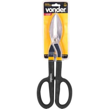 Imagem de Tesoura para chapas universal 12" reta cabo plástico tc120 - Vonder