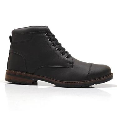 Imagem de Bota Coturno Casual Masculino Confort - FRANBOOTS, Preto, 42