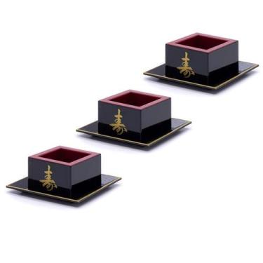 Imagem de Kit C/ 3 Copos Sake Massu Saque Ideograma Japonês 65ml - AC