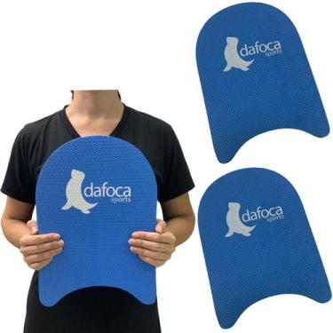 Imagem de Kit 2 Pranchas Natação Infantil Aprendizado DF1080 34cm Azul Royal Daf