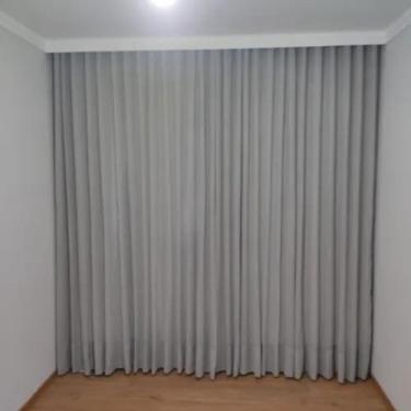 Imagem de Cortina Para Wave Trilho Duplo 6,00x2,50 Linho/Blecaute Sala - Salvate