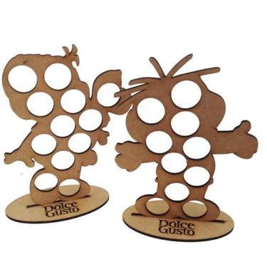 Imagem de Porta Cápsulas Dolce Gusto Café Mdf Casal Mônica E Cebolinha - AGV Cri