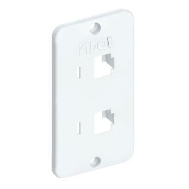 Imagem de Tampa Condulete Pvc Branca 2 Rj45 1 Polegada Inpol