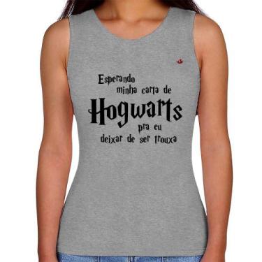 Imagem de Regata Feminina Esperando minha carta de Hogwarts - Foca na Moda, Cinz