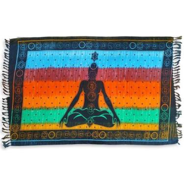 Imagem de Canga e Saída de Praia Poliéster Estampa Chakras Tie Dye - Sarat Moda 