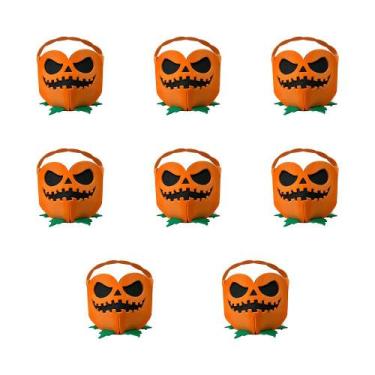 Imagem de Decoração 3D Abóbora Assustadora Halloween em EVA - Piffer, LARANJA, U