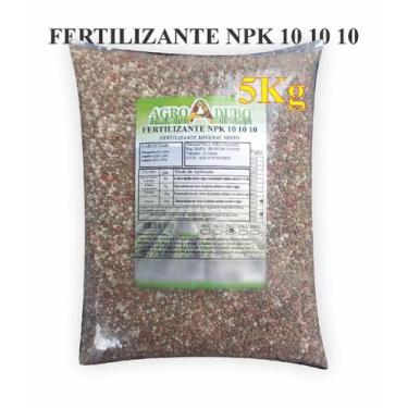 Imagem de Fertilizante NPK 10 10 10 - 5Kg Jardins, Arvores, Frutiferas - AGROADU