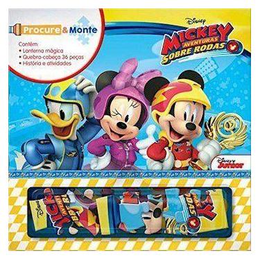 Imagem de Disney procure e monte - mickey com lanterna magica e quebra-cabeca - 