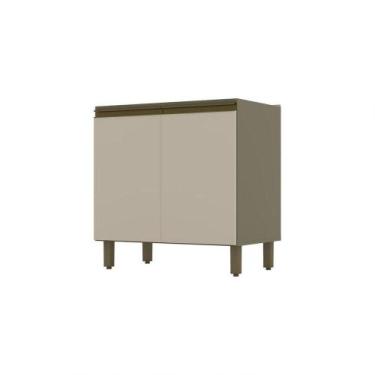 Imagem de Balcão 02 Portas 80 Cm Connect Henn Duna Com Cristal