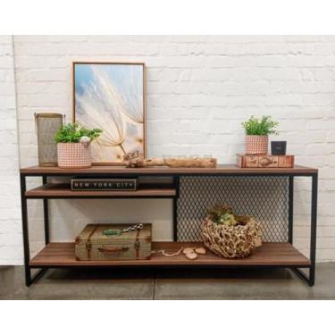 Imagem de Aparador Tenue com Apoio TV 150 - Casa Quentinha, com MDF Branco