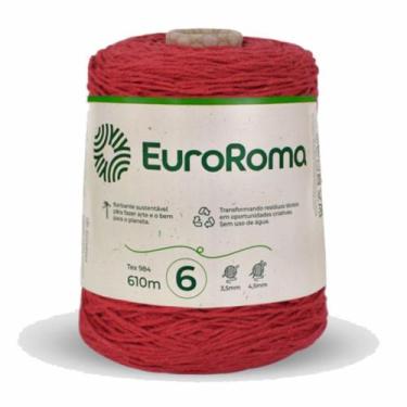 Imagem de Barbante Euroroma Colorido N06 600g Eurofios, 1000-VERMELHO