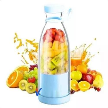 Imagem de Garrafa Liquidificador Portátil Recarregável 300Ml Dm-518 - Juice Mix