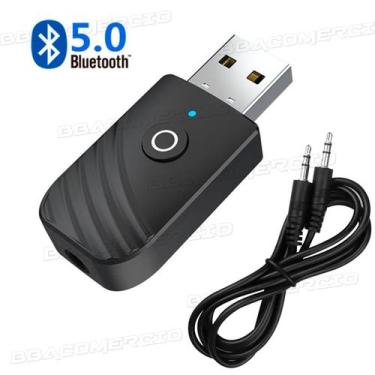 Imagem de Adaptador 3 em1 Bluetooth 5.0 Transmissor Receptor Usb Para Radio Auto