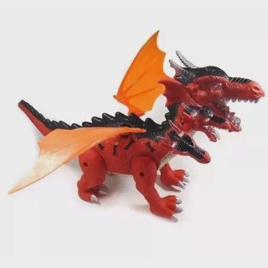Imagem de Dinossauro Dragão 5 Cabeças Anda Luz E Som . - toys