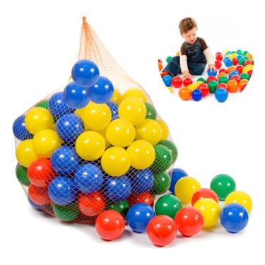 Imagem de Bolinha De Plástico Piscina Coloridas Resistente Infantil 25 50 100 Unidades Não Amassa (50)