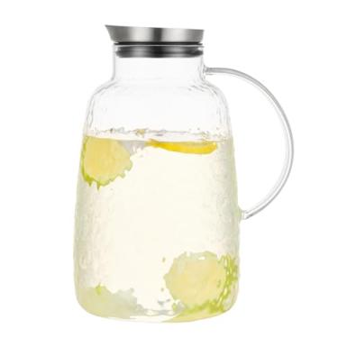 Imagem de Purefold Jarra de vidro, jarro grande de água de 2976 g com tampa, jarro de borossilicato resistente ao calor para chá gelado, suco, leite, bebidas frias ou quentes, fácil de limpar