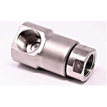 Imagem de DO IT YOURSELF- BE PREPARED WWW.HOSEKIT.COM Carretel de Mangueira Super Giratório Genuíno de ¾" Fxf para Serviços Pesados com Encaixe de Graxa Zerk. Carretel de Mangueira de Aço Gi (, Prata)