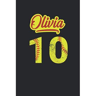 Imagem de Olivia 10: Softball Dotgrid Notebook for Catcher/Pitcher Girls Training Journal at Sports, High School, College, University