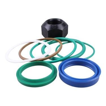 Imagem de YUXSOUQ Kit de vedação de cilindro inclinado com porca 7199903 compatível com Bobcat S510 S530 S550 S570 S590 T595 S595 T590 T595 E25 E26 E27 E27Z escavadeira compacta