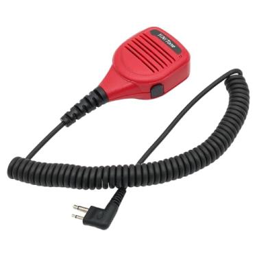 Imagem de YiNiTone Microfone de alto-falante de 2 pinos para rádio Motorola DP1400 EP450 DEP450 CP040 CP140 CP180 XTN446 BPR40 EP350 MP300 CP200 PR400 P080 (vermelho)