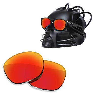 Imagem de ToughAsNails Lentes de substituição para óculos de sol Oakley Garage Rock OO9175 – HyperVision Plus Vermelho Cromado – Polarizadas