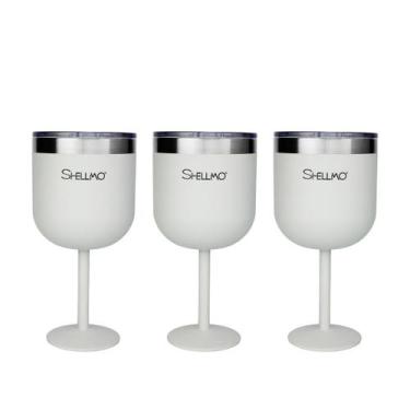 Imagem de Kit 3 Taças para Gin - 530ML - Shellmo, BRANCO