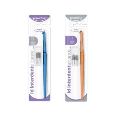 Imagem de Escova Interdental Cabo Id Interdent  6 Refil Powerdent 1250