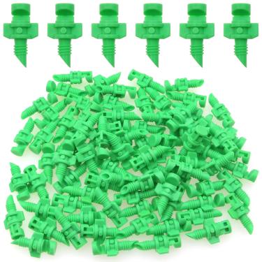 Imagem de safycaby 100 peças de emissores de irrigação por gotejamento micro cabeças de aspersão micro jardim gramado água pulverizador bocal de névoa irrigação irrigação para sistemas de irrigação de plantas