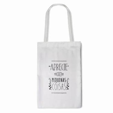 Imagem de Ecobag Branca Personalizada Pequena Com Alça 20x30cm - I Love Be Nerd