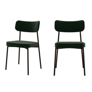 Imagem de Kit com 2 Cadeiras para Sala de Jantar Mona Yescasa Green