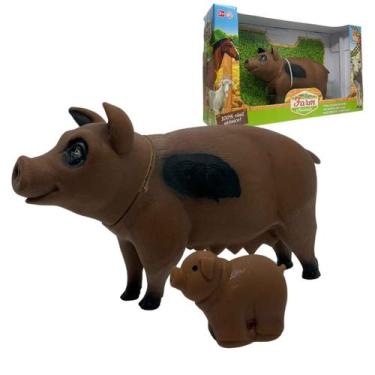 Imagem de Boneco Animais Da Fazenda Coleção Farm Animals, Bee Toys, Em Vinil Ató