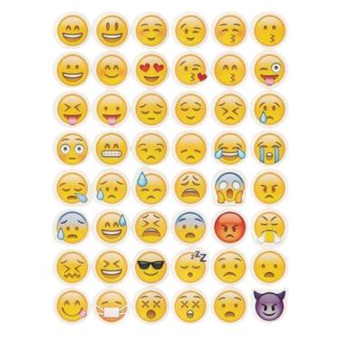 Imagem de 48 Tatuagens Temporaria Para Mãos e Dedos Emoji Mod2