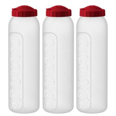 Imagem de 3 Jarra Garrafa De Água Suco Geladeira Tampa Higiênica 1,5 Litro Fina 