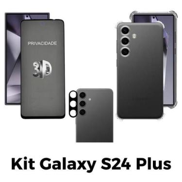 Imagem de Capa + Película 3D Privacidade + Película de Câmera para Samsung Galax